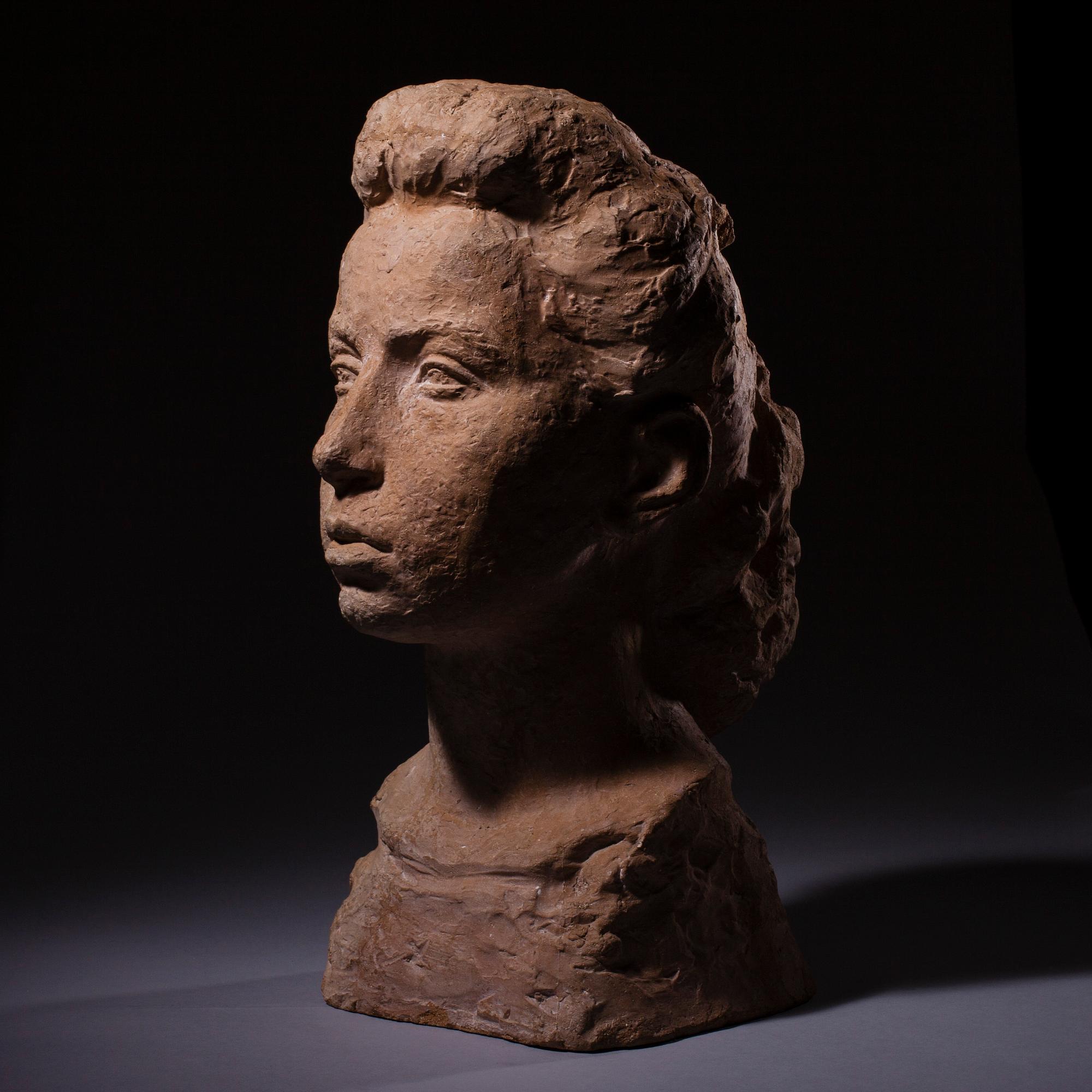 OKÄND KONSTNÄR, rödlera, signerad, daterad -47 och numrerad I/V.