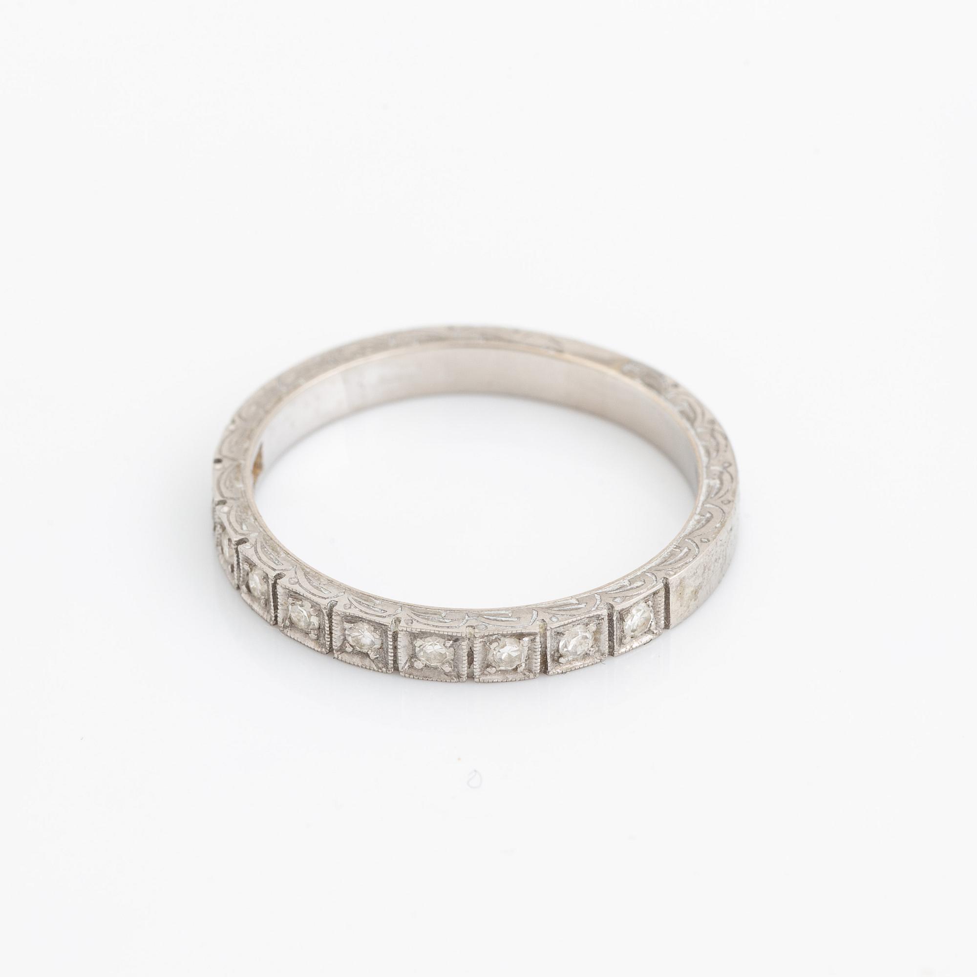 Eight cut diamond ring.
