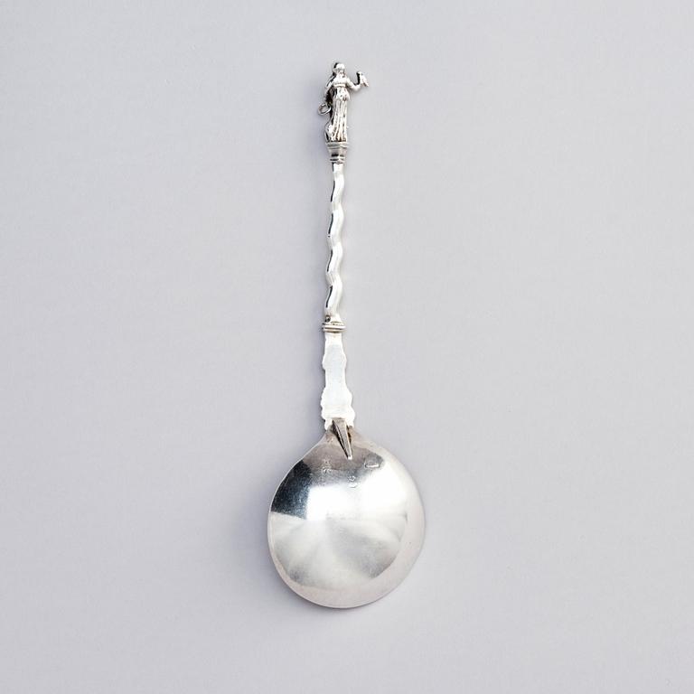 A Baroque silver spoon, probably Dutch late 17th century.
