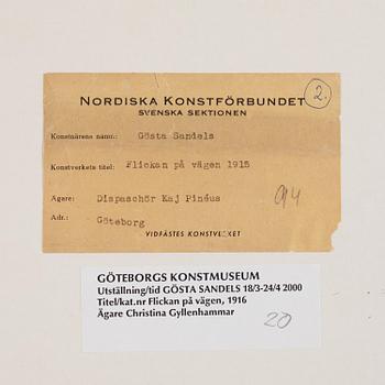 Gösta Sandels, "Flickan på vägen".