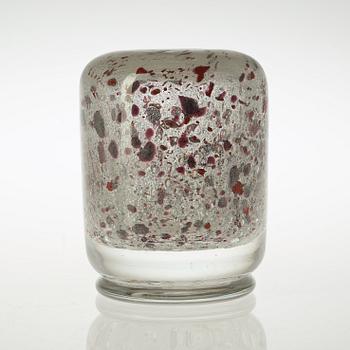 A Vicke Lindstrand glass vase, Orrefors, probably late 1930's.