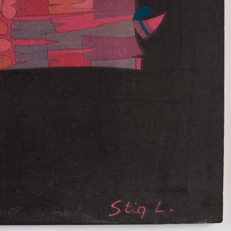 Stig Lindberg, textil för Nordiska Kompaniets textilkammare, 1960-tal.