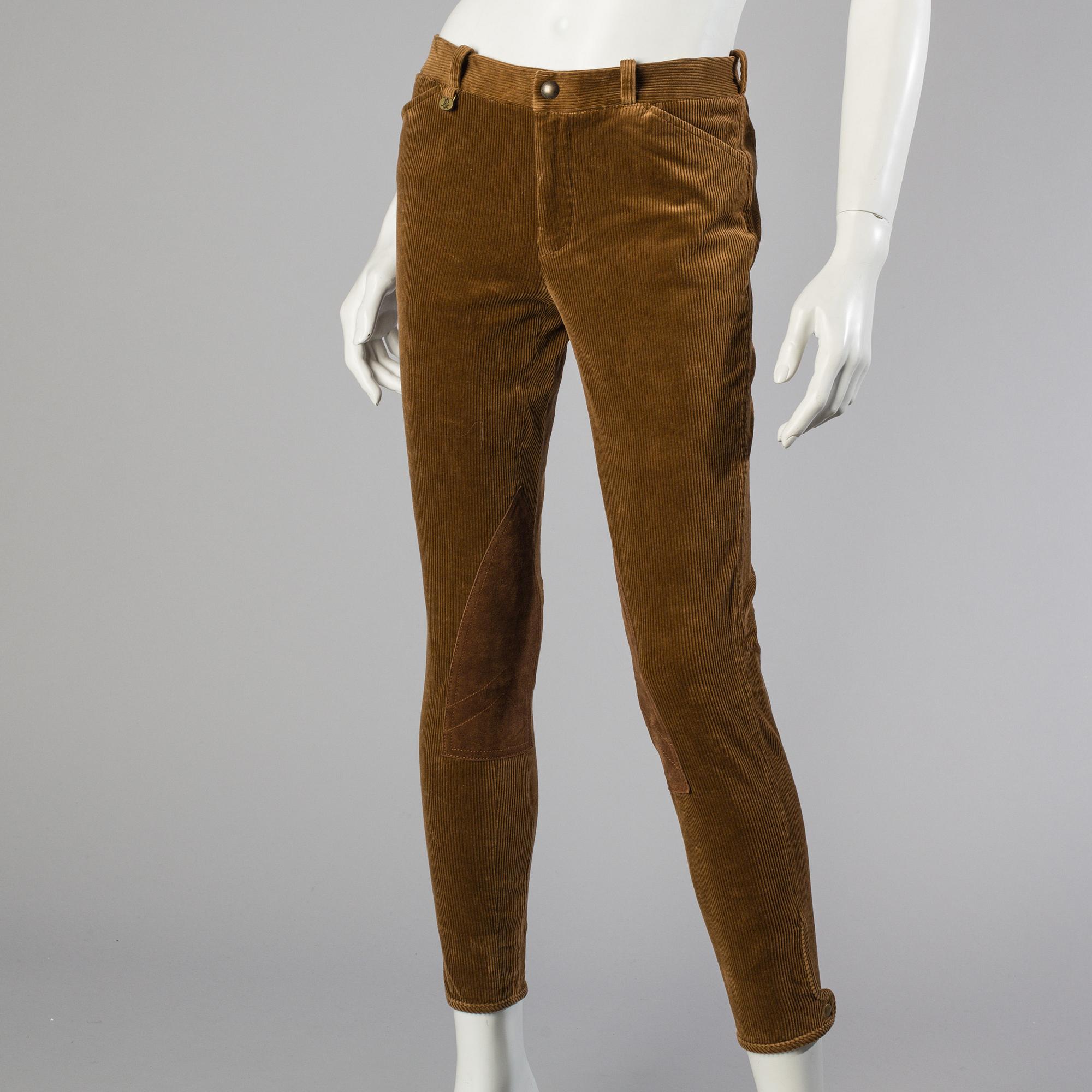 Three pair of trosers by Ralph Lauren.