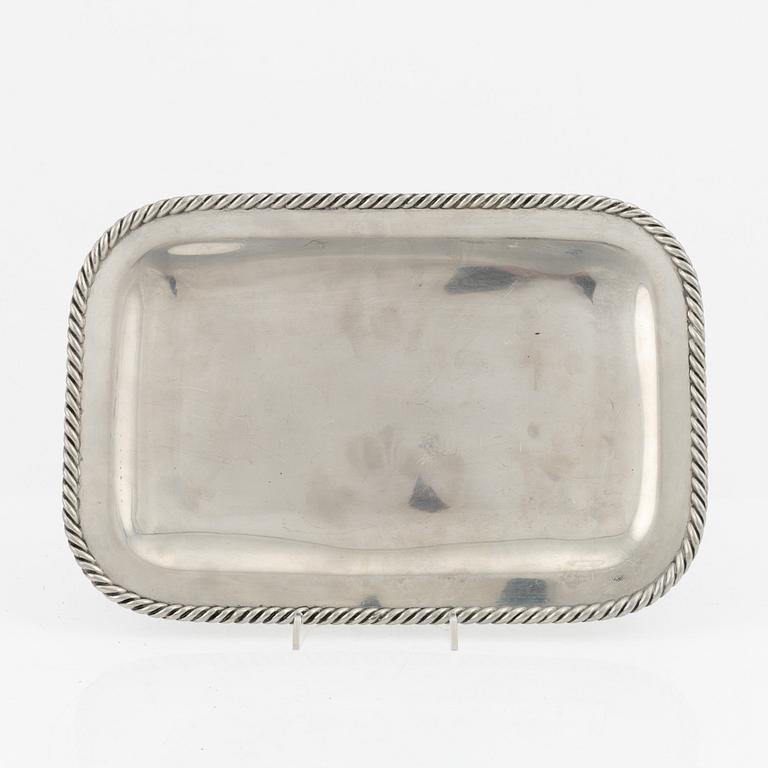 Estrid Ericson, bricka, tenn, Firma Svenskt Tenn, Stockholm, 1952.