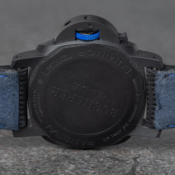Panerai, Luminor GMT, “Bucherer Blue”, " "one of 288"", ca 2021.