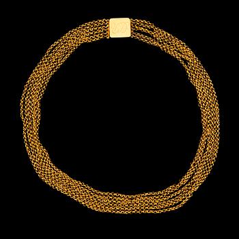 A NECKLACE, 23K gold. Stockholm, Sweden 1819.