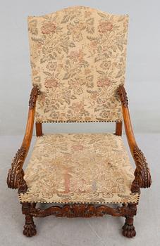 KARMSTOL, barockstil, tidigt 1900-tal.