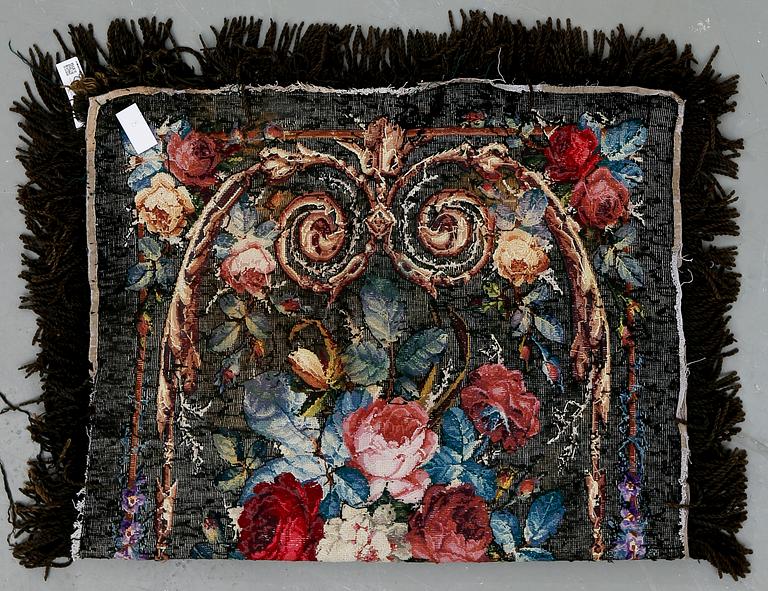 BRODERI, 1800-talets andra hälft. Ca 192x117 cm.