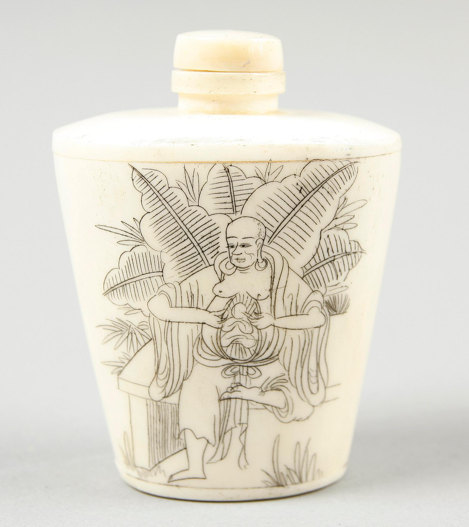 PARTI SNUSFLASKOR, 22 delar. Orientaliska, 1900-tal.