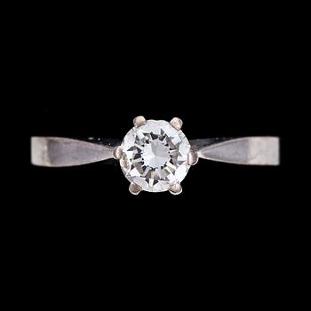 RING, brilliant cut diamond, 0.58 ct.