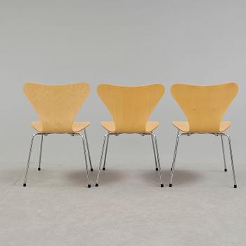 STOLAR, 3 st, "Sjuan", Arne Jacobsen, Fritz Hansen, 1997.