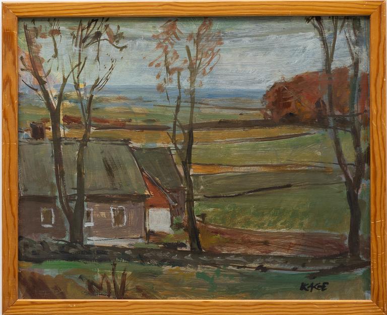Wilhelm Kåge, Landscape with houses.