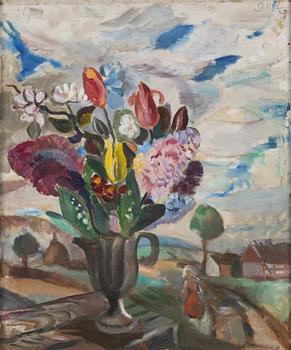 Jules Schyl, Flower still life.
