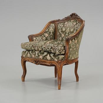 FÅTÖLJ, Louis XVI-stil, 1800-tal.