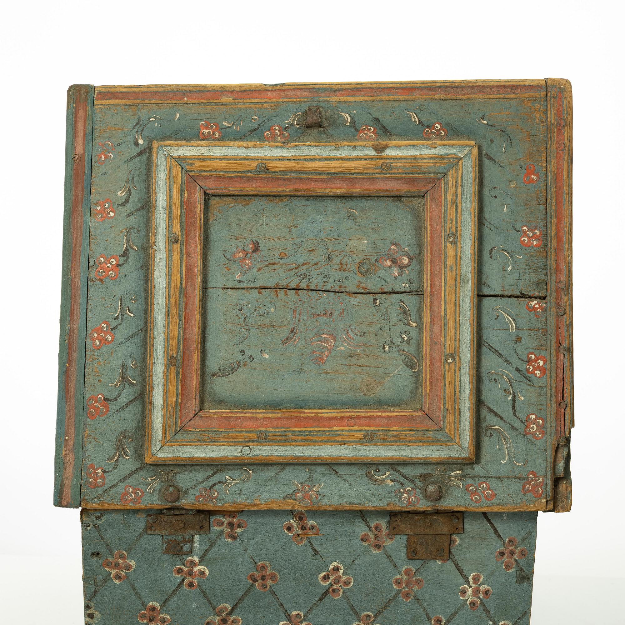 Skrin, allmoge, Jämtland, daterat 1785.