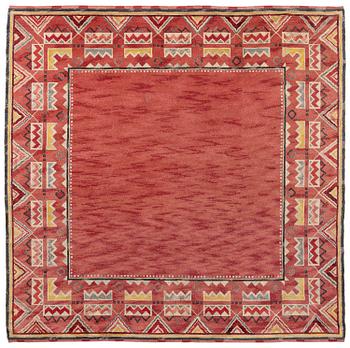 256. Margareta Sundbom Eichenholz, a knotted pile carpet, ca 338 x 343, unsigned.