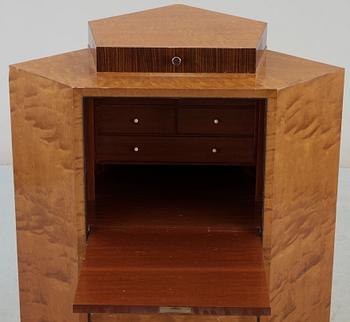 SEKRETÄR/HÖRNSKÅP, art deco, 1930-/40-tal.