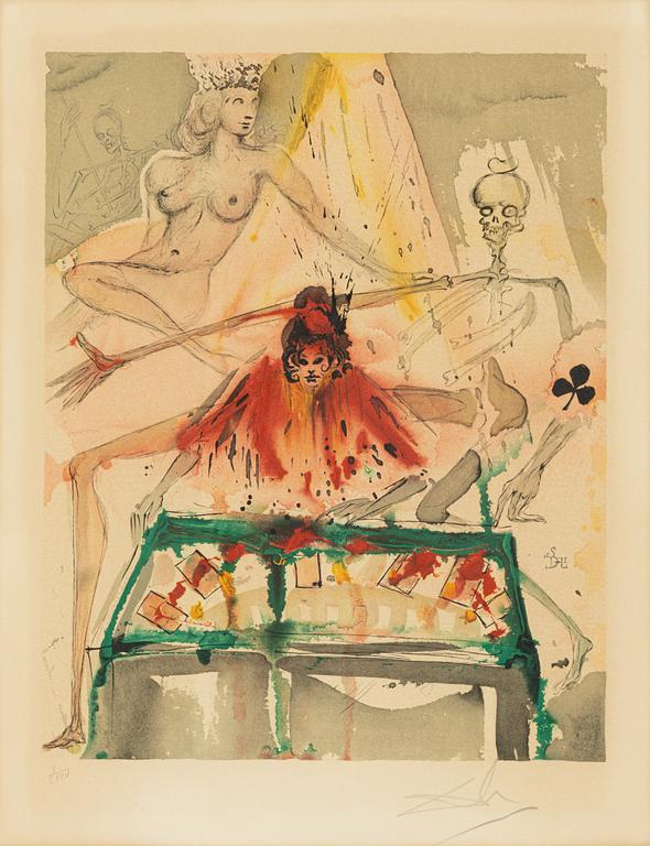 Salvador Dalí, "The Cards Foretell Carmen´s Death" (Act III)", ur "Carmen".