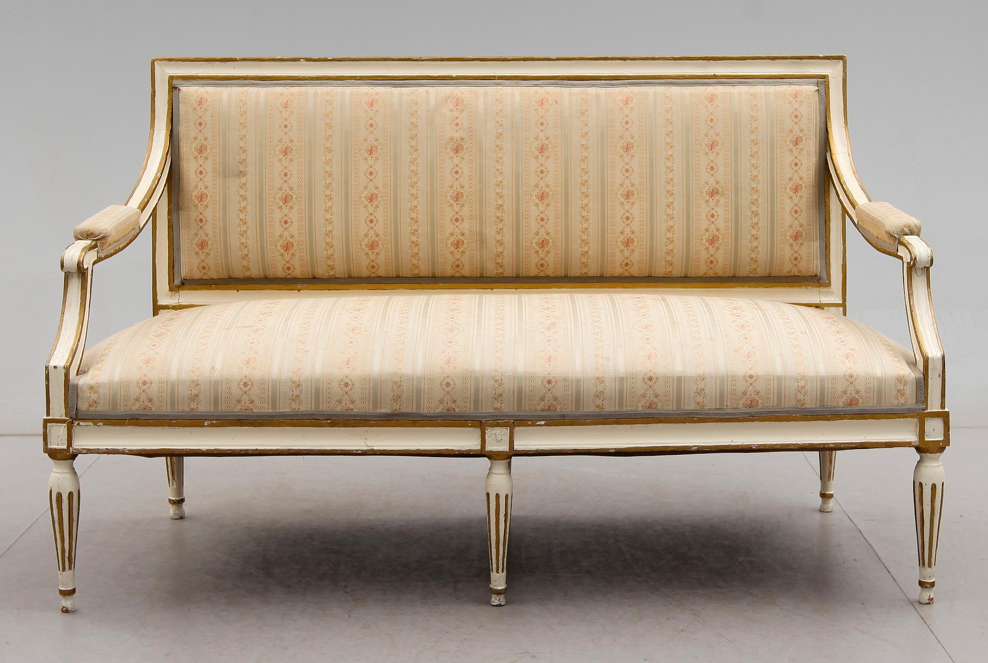 SOFFA, gustaviansk, 1700-/1800-tal.