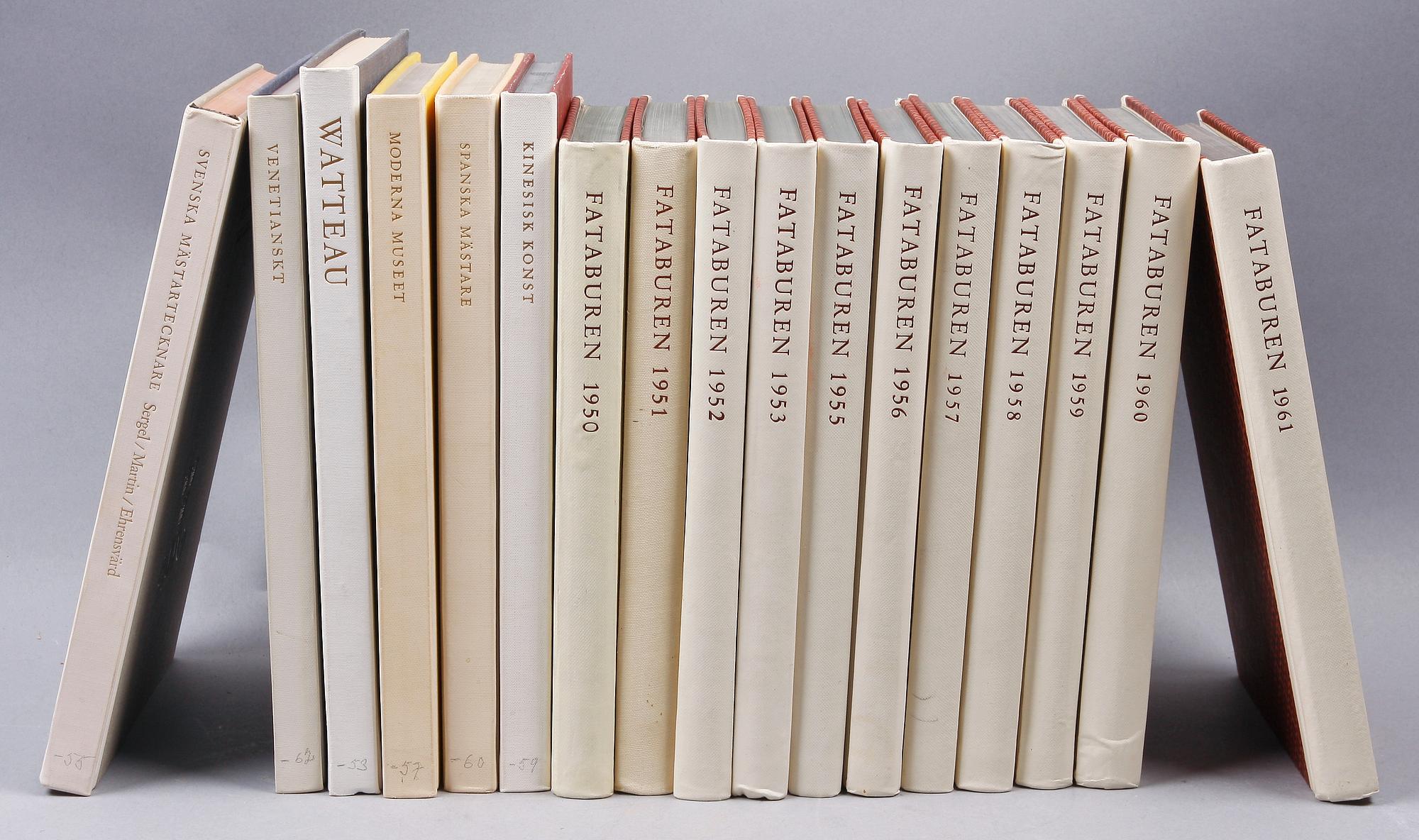 BÖCKER, 17 st, bla "Fataburen", 11 st, 1950-1960-tal.