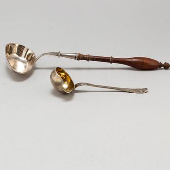 SOPPLEV SAMT SÅSSKED, silver, bl a N.L. Kjellberg, Kalmar 1815.