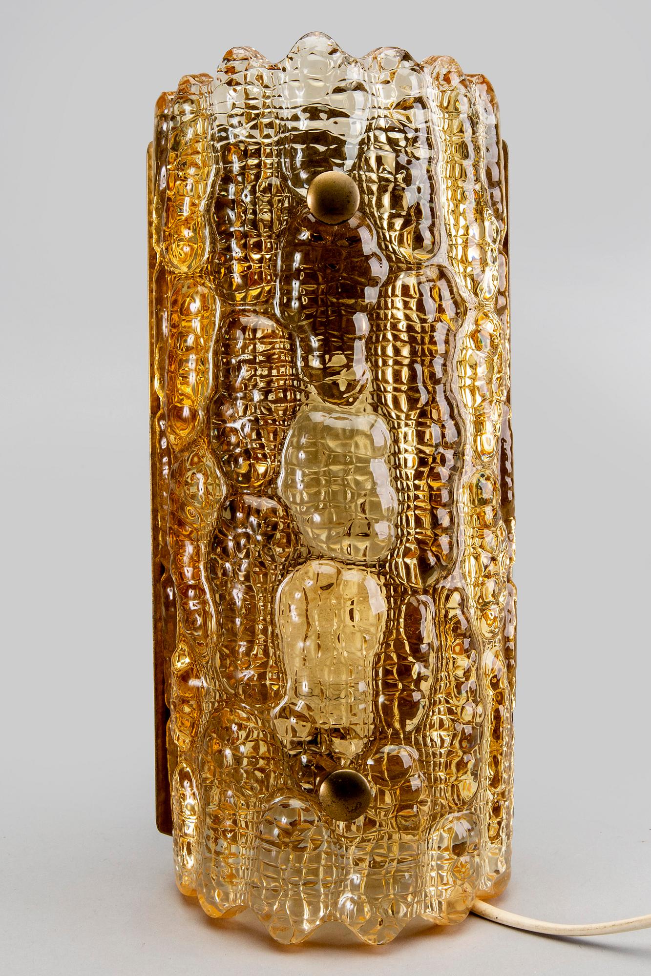 Carl Fagerlund, , vägglampor 2 st Orrefors 1900-talets andra hälft.