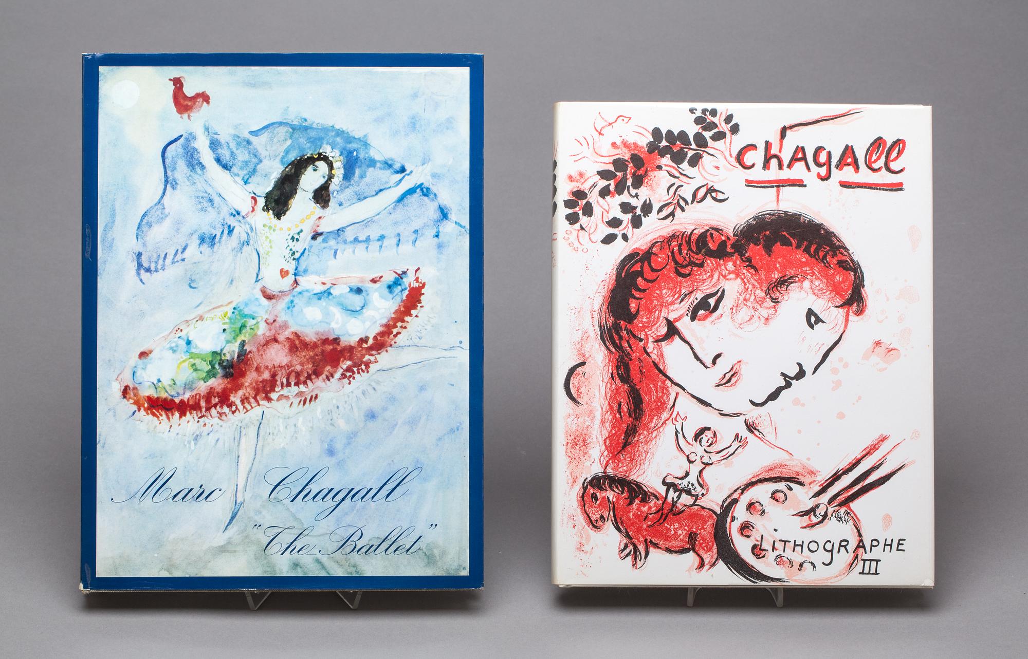 BÖCKER, 2 stycken, Chagall.