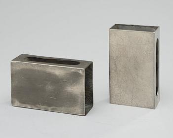 ESTRID ERICSON, tändsticksfodral, 2 st, Firma Svenskt Tenn, Stockholm 1951 och 1959.