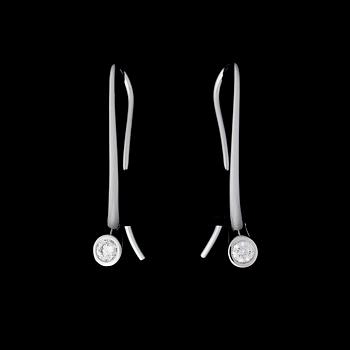 GEORG JENSEN, örhängen "Magic", briljantslipade diamanter, 18K vitguld.