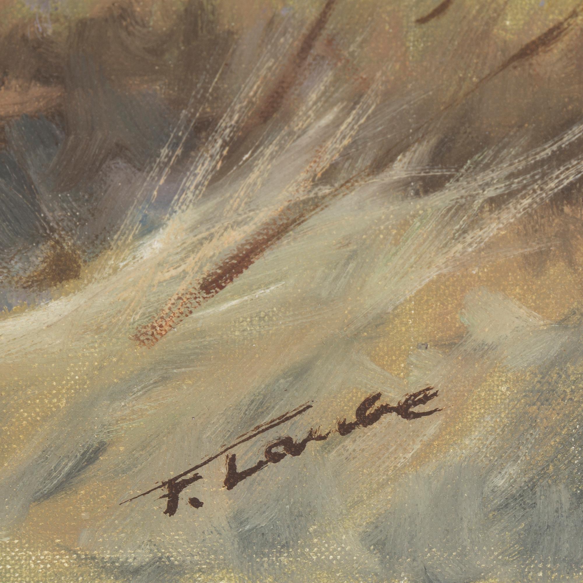 FRITZ LAUBE, oil on canvas, signed.