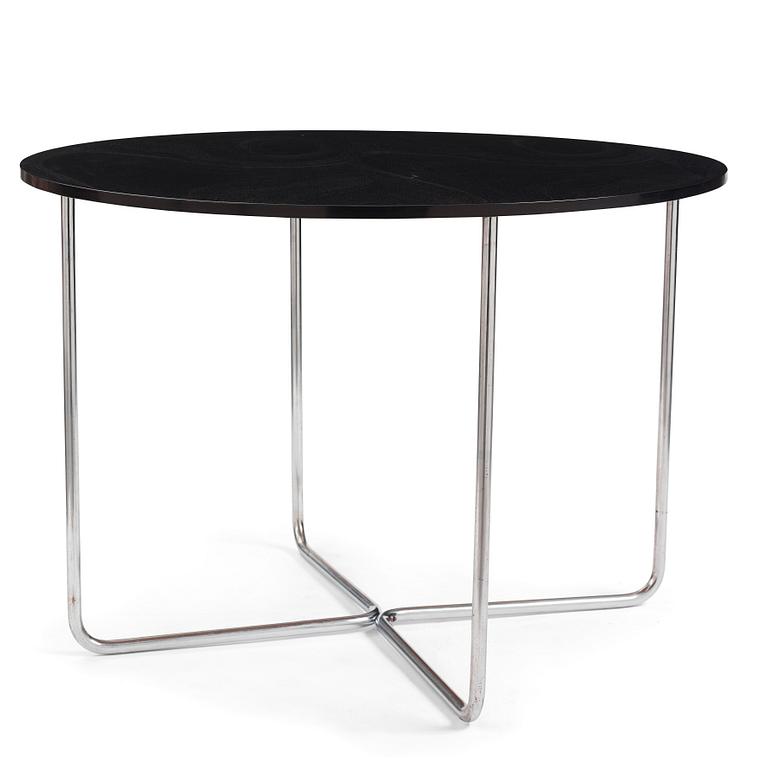 Marcel Breuer, a table, model "B27", Thonet, 1930s.