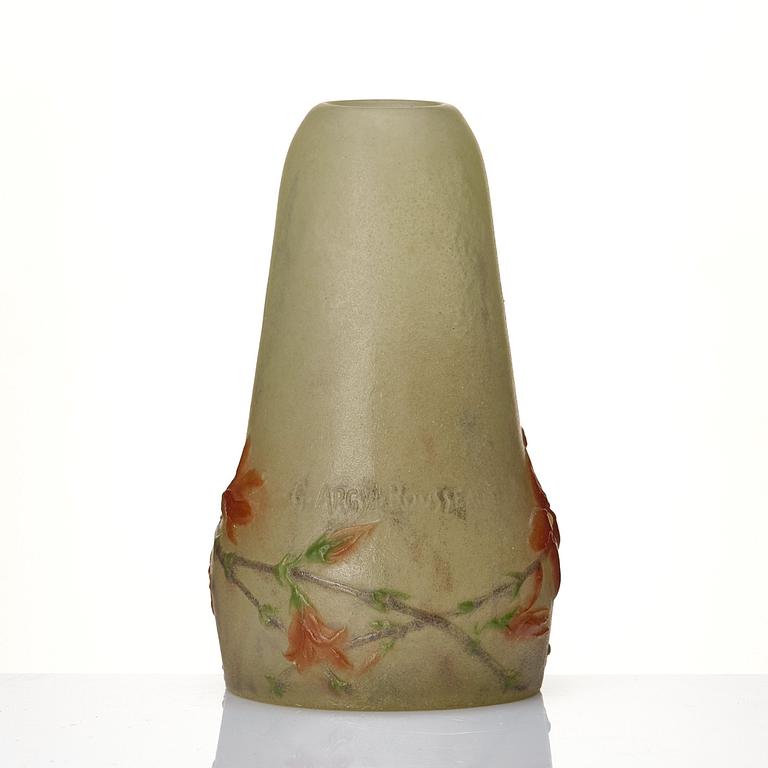 Gabriel Argy-Rousseau, a 'Fleurs jaunes'  pâte de verre vase, France 1920s.