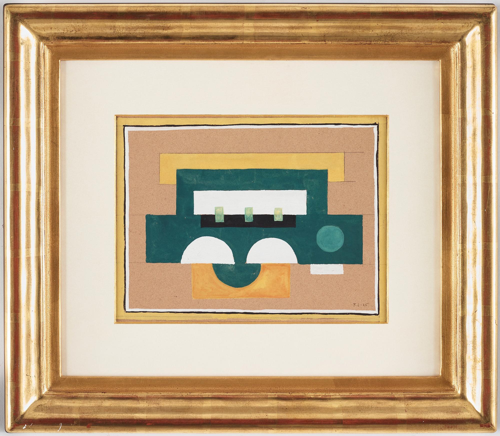 Fernand Léger, "Composition abstraite" (étude pour "Jaune II").