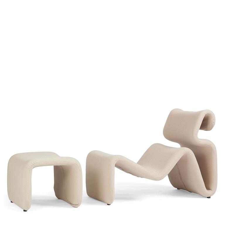 Jan Ekselius, an easy chair and ottoman, ”Etcetera”, J.O. Carlssons Möbel AB, Vetlanda, Sweden, 1960-70s.