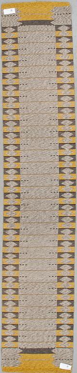 GALLERIMATTA, rölakan, Kasthall, dubbelvävd, 1900-talets mitt. Ca 340x66.