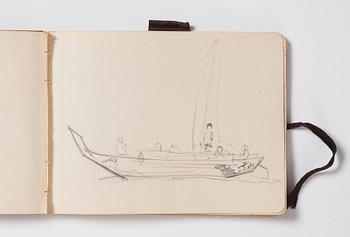 Nils von Dardel, Sketchbook, from trip to Hokkaido, Japan, 1917.