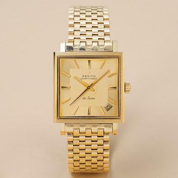 1058. Zenith, de luxe, "Full Gold", "NSA Bracelet", ca 1968.