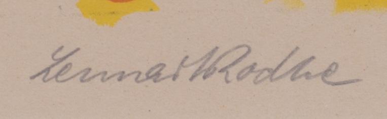 LENNART RODHE, färglitografi, signerad och numrerad 61/200,