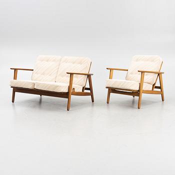 Sofa and armchair, from around the mid-20th century.