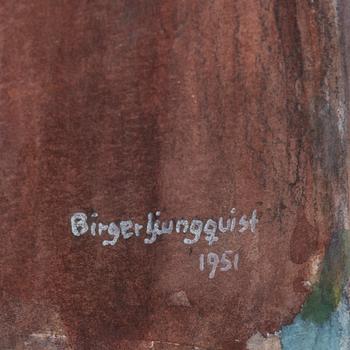 BIRGER LJUNGQUIST, watercolour, signed and dated 1951.