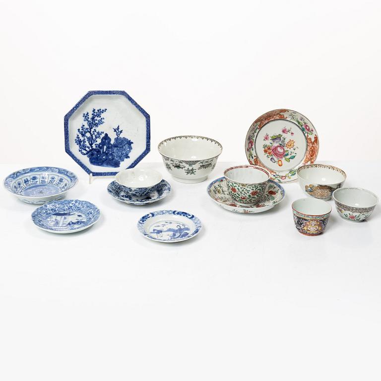 Parti, porslin. Kina, Qingdynastin, 1700-tal.