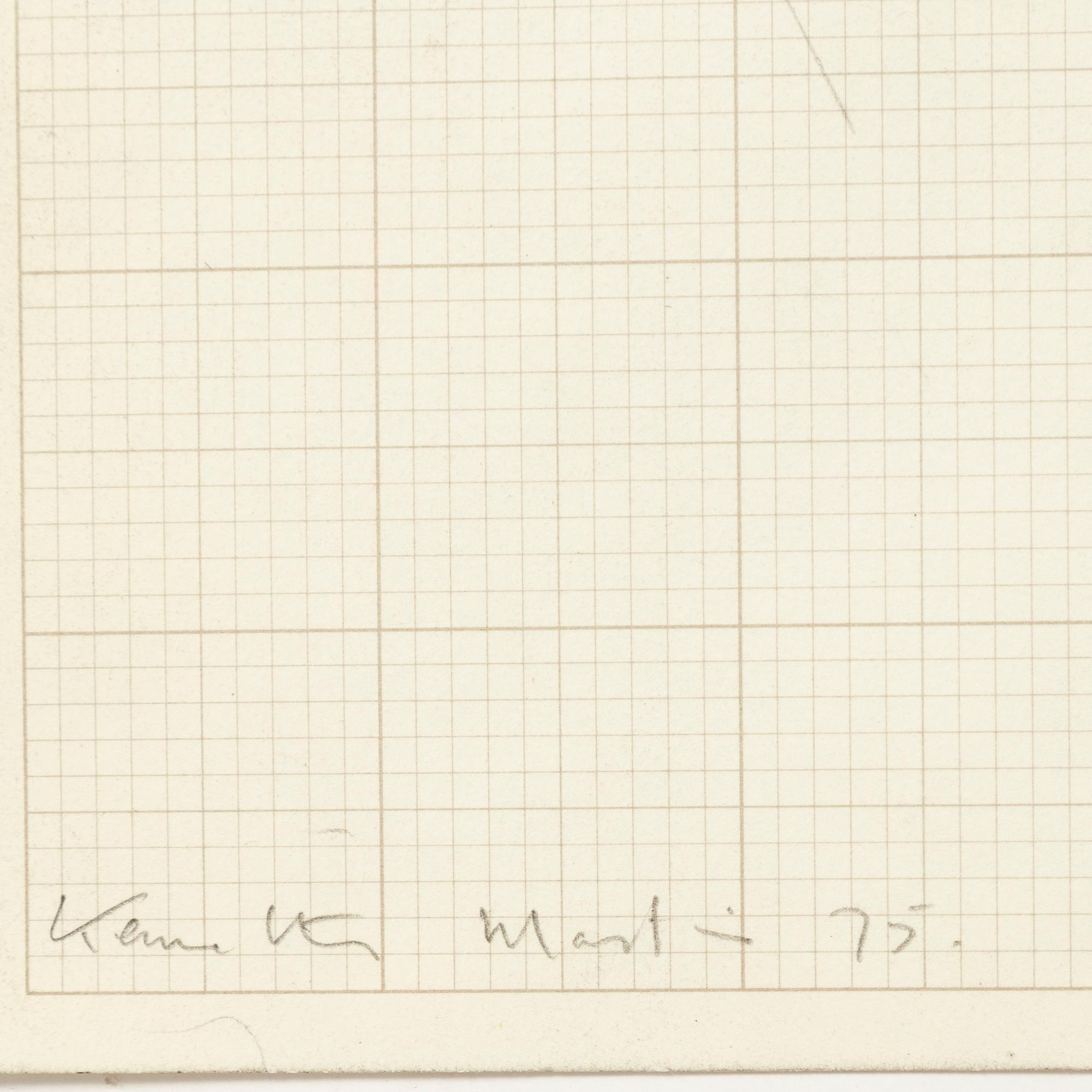 Kenneth Martin, mixed media on paper, 3 pcs, signed and dated -75.