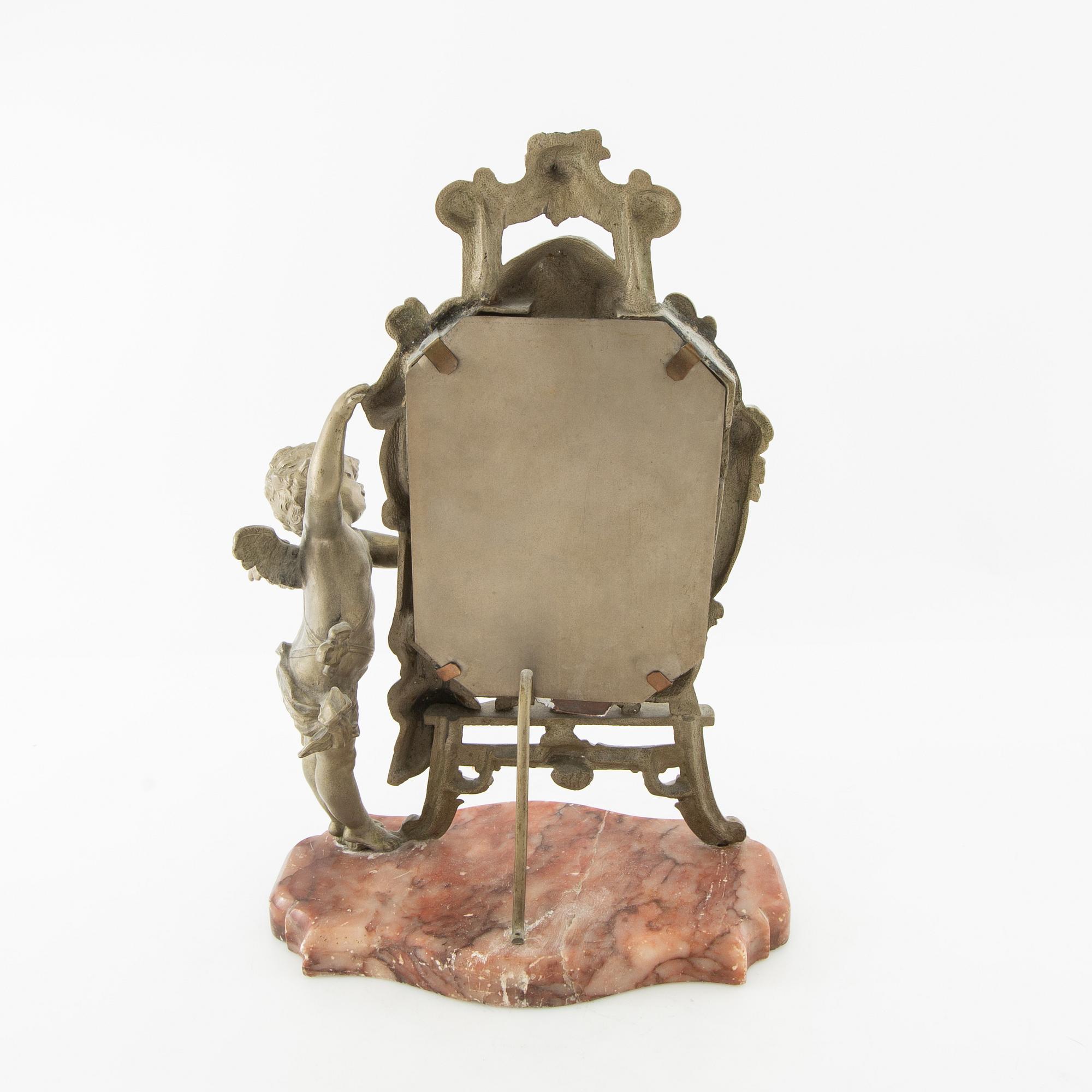Table mirror circa 1900 Rococo style.