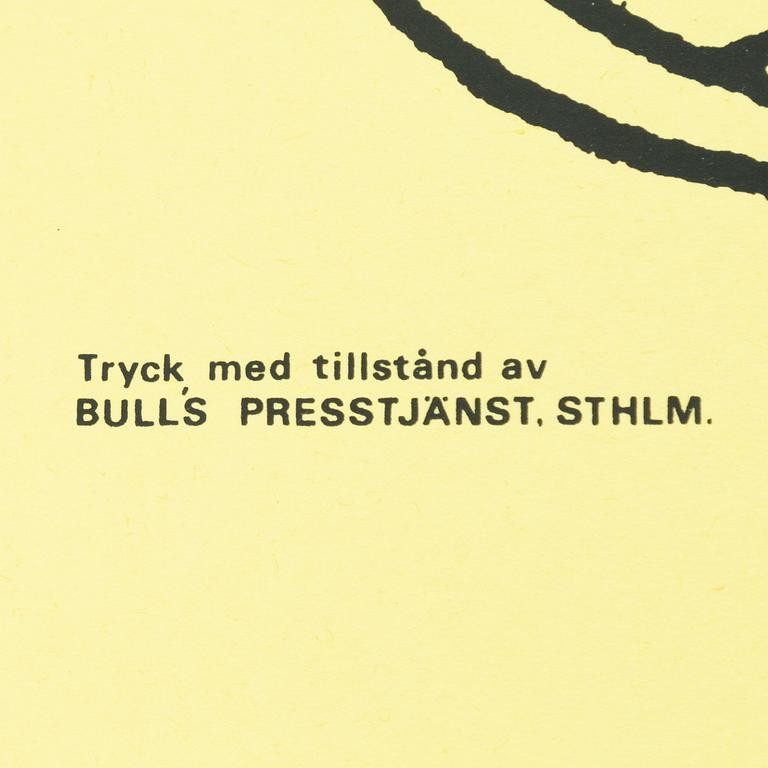 Mumin, Offsetaffisch, "Tänk att få borra hål i sitt eget golv!".