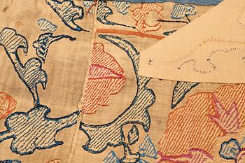 An embroidery, an antique suzani, ca 230 x 169 cm.