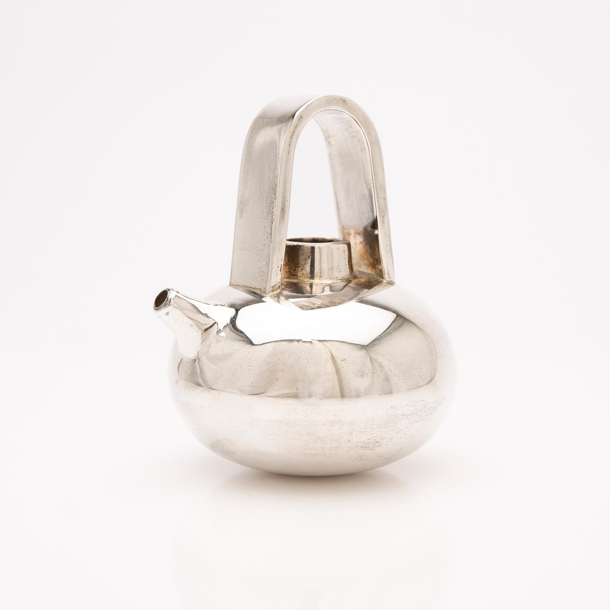 Teapot, sterling silver, Mexico.