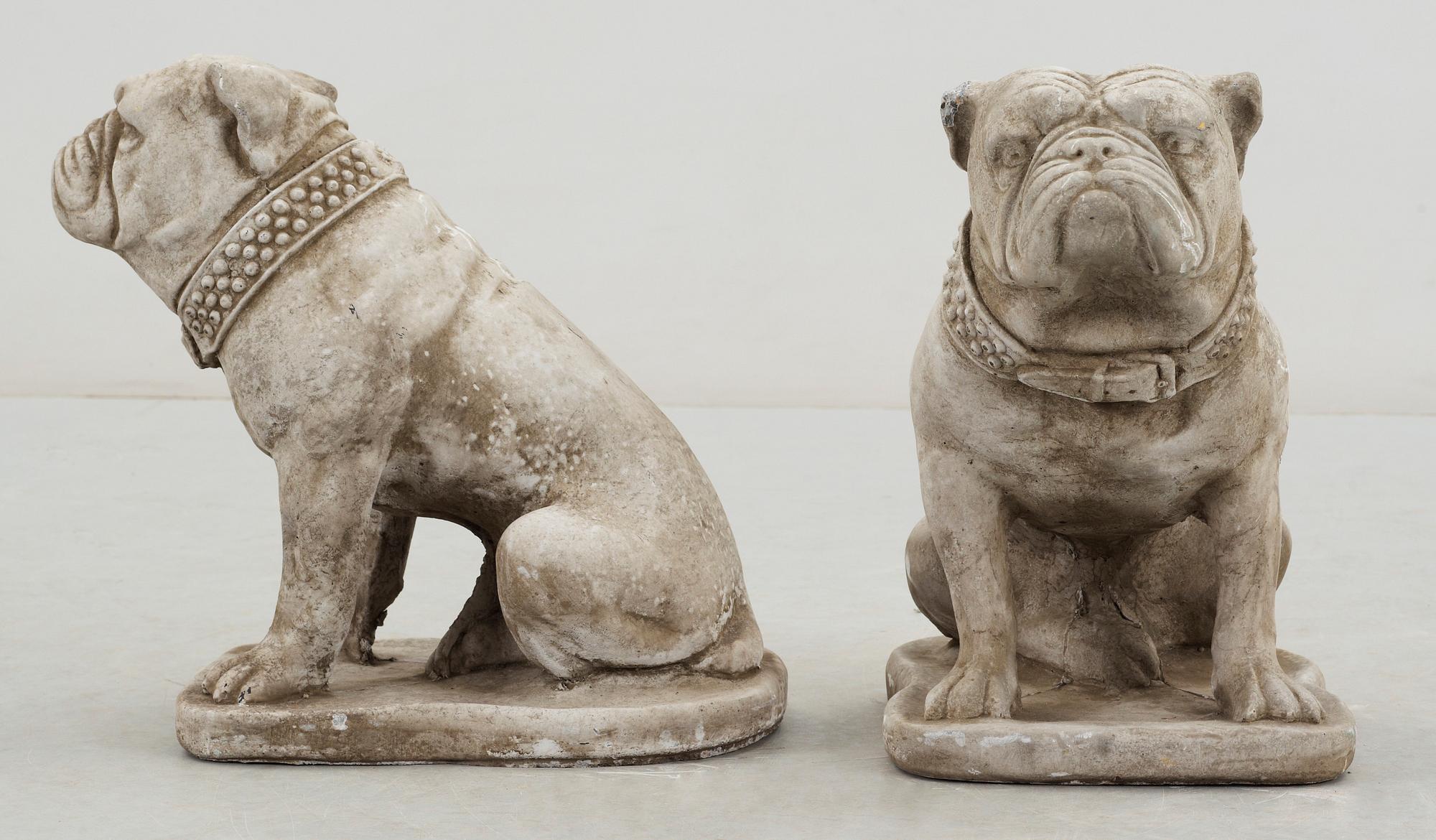 TRÄDGÅRDSHUNDAR, konststen, sekelskiftet 1900/2000-tal.