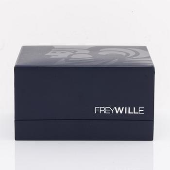 Frey Wille, an 'Ode to Joy of Life Paradise Moonlight' enamel and gilt metal bangle, Austria, c 2012.