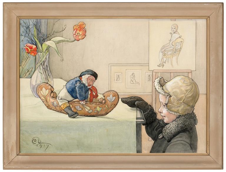 Carl Larsson, "Den lustiga gubben".