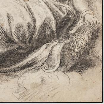 Hendrick Goltzius After, Minerva. Unsigned. Crayon 35.5 x 28 cm.